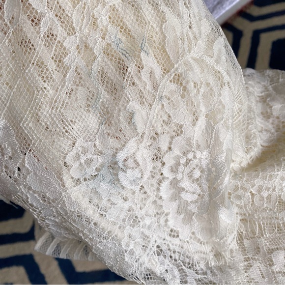 🐚 AMBIANCE IVORY SHEER CROCHET BEACH COVERUP! - Picture 11 of 11